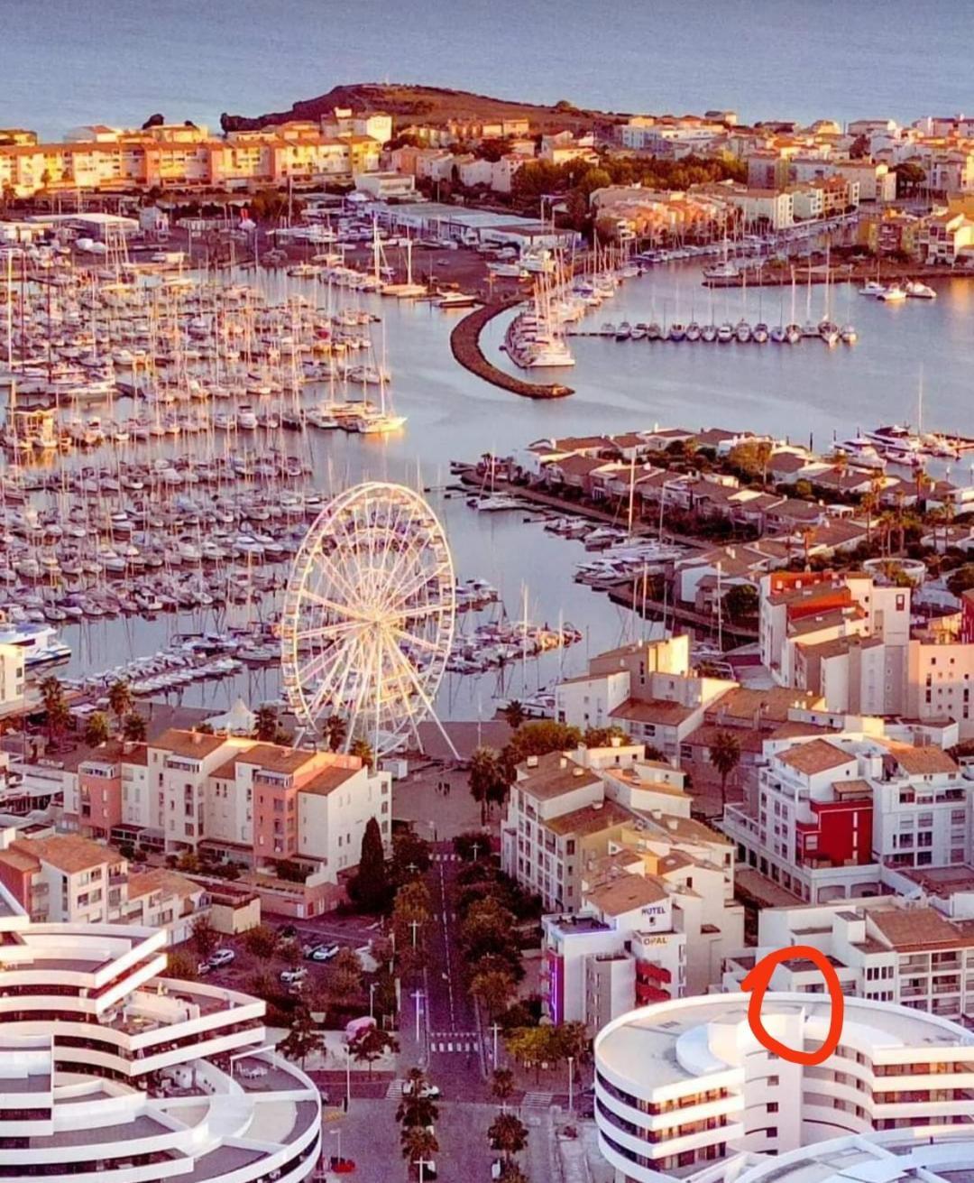 Port Studio Piscine, Parking, Prive,Navette Aeroport Agde Esterno foto